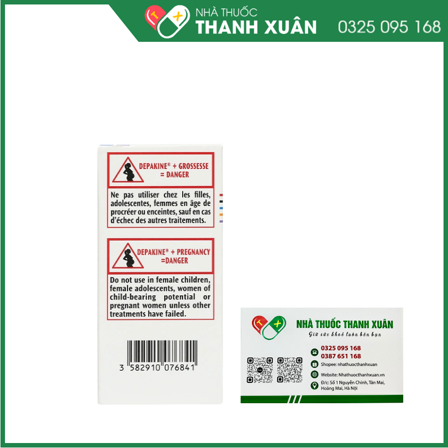 Depakine 200mg/ml điều trị các thể động kinh khác nhau